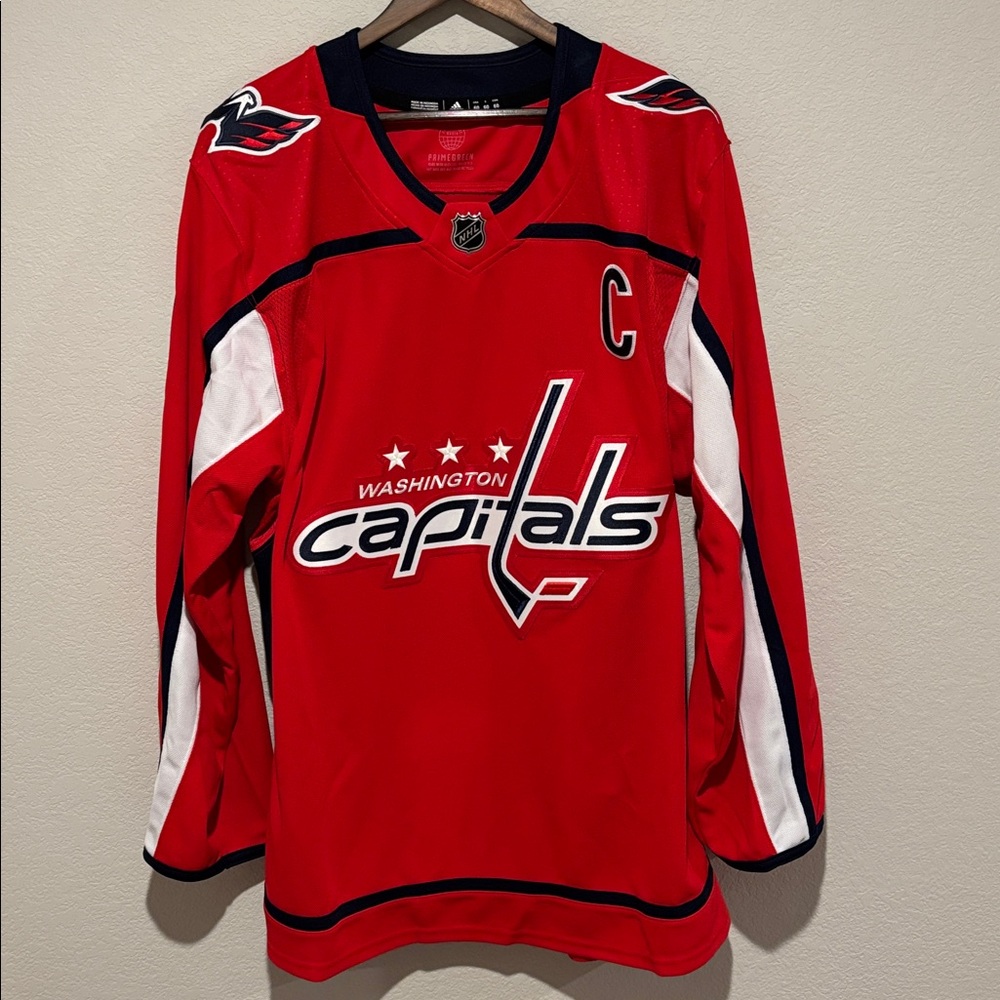 Adidas Authentic Washington Capitals NWT Jersey, #8 Ovechkin. Size 60 XXXL